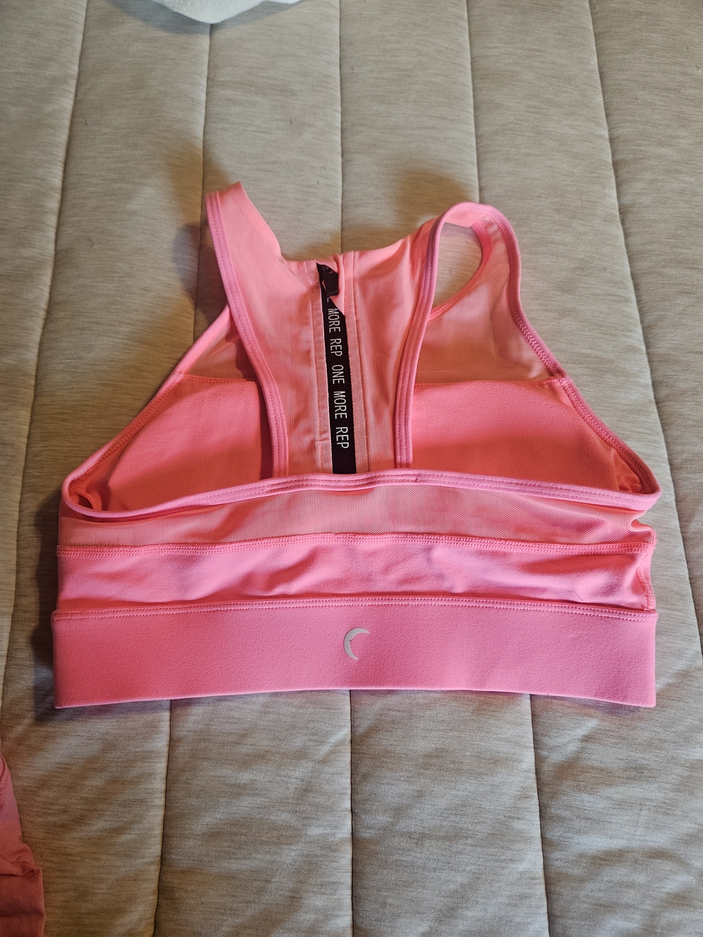 Pink Sports Bra - Racerback Support